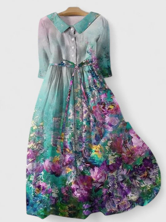 Chloe™ | Elegant Cotton Linen Dress