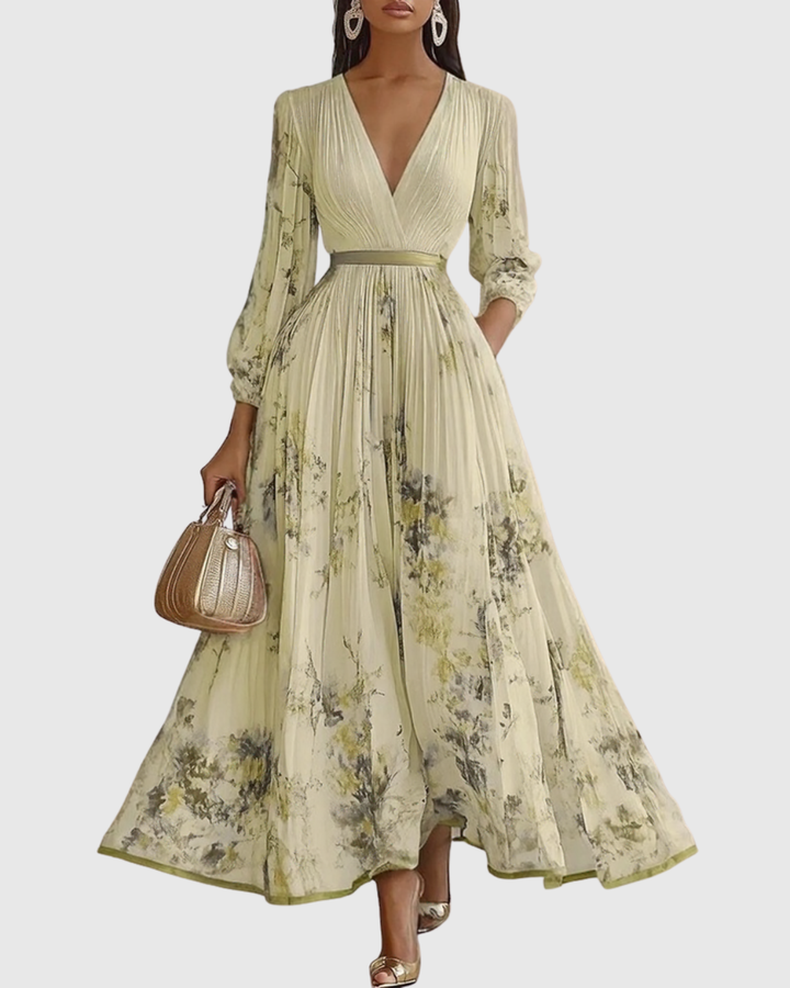 Emily™ | Elegant Pleated Maxi Dress