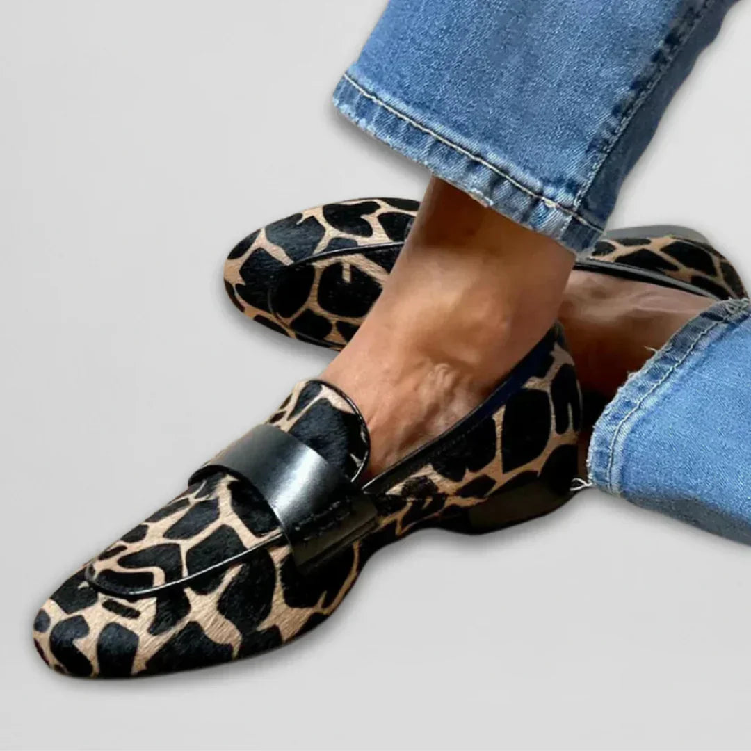 Nora™ | Leopard Moccasin Loafer