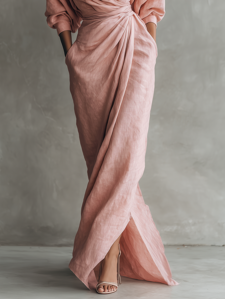 Ella™ | Elegant V-Neck Maxi Dress