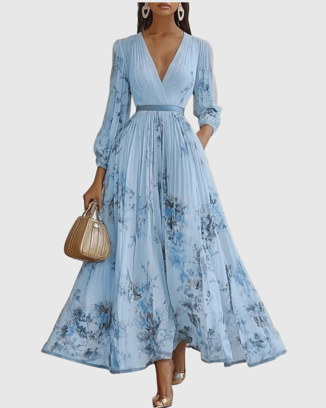 Emily™ | Elegant Pleated Maxi Dress