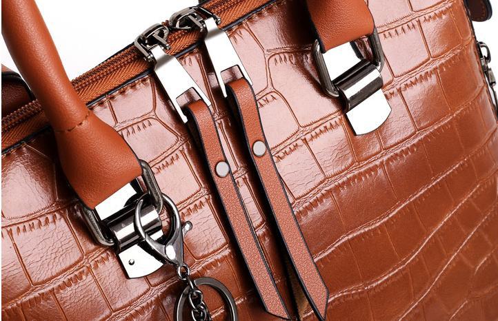 Madison™ | 4-Piece Crocodile Pattern Handbag