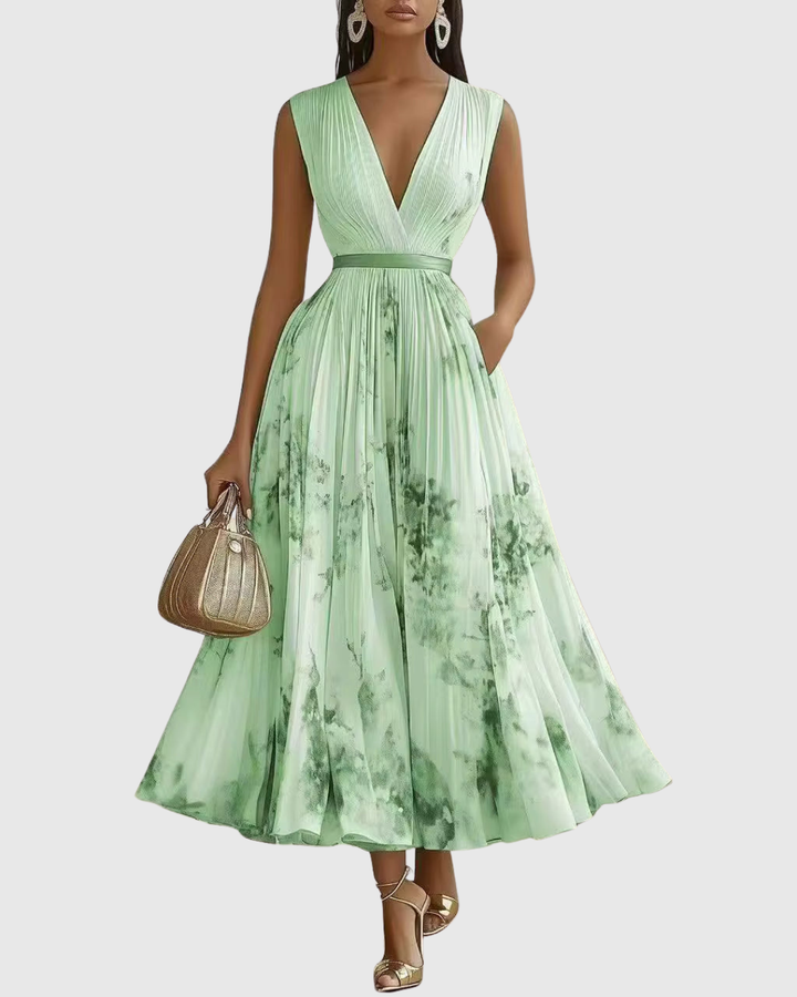 Emily™ | Elegant Pleated Maxi Dress