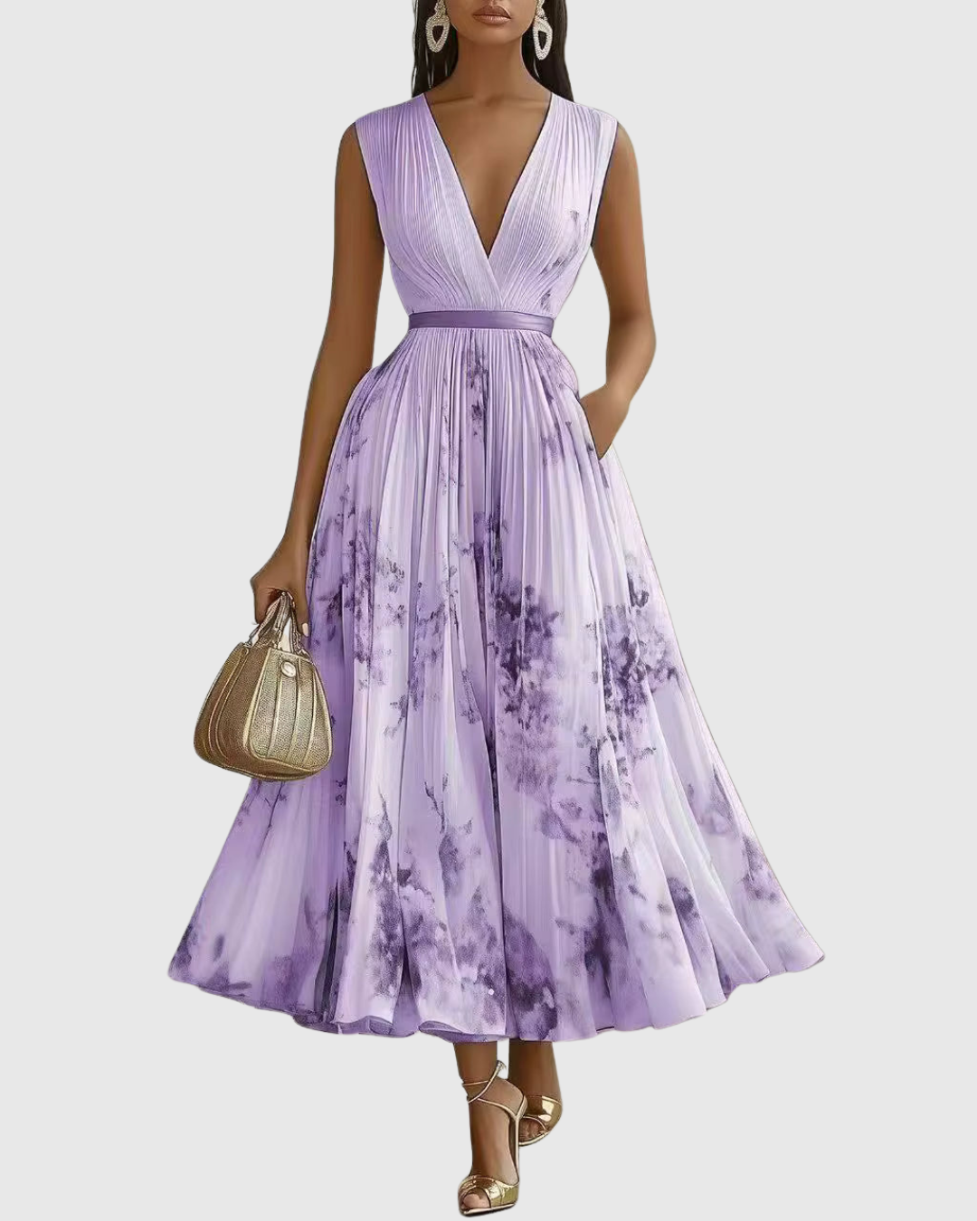 Emily™ | Elegant Pleated Maxi Dress