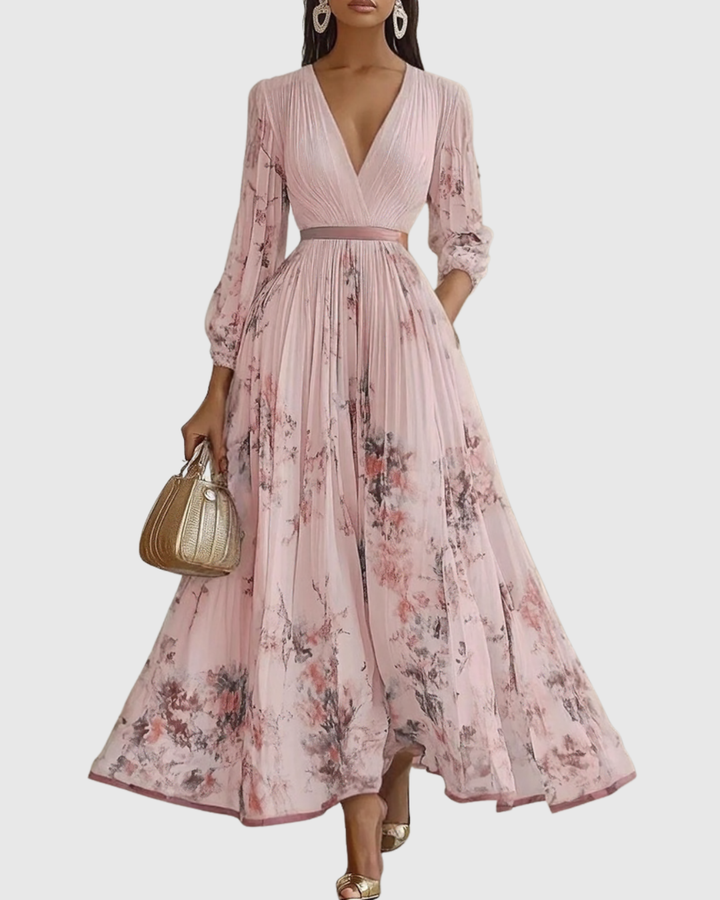 Emily™ | Elegant Pleated Maxi Dress