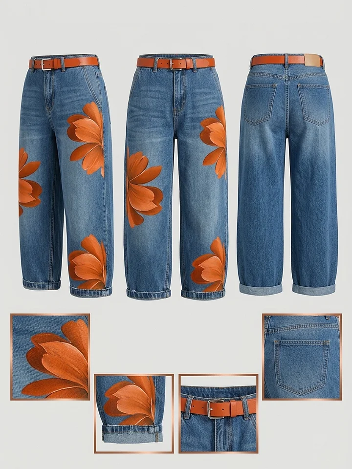Audrey™ | Linen Shirt Dress and Jeans Set