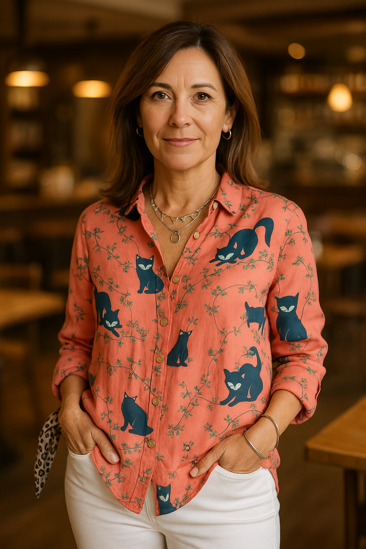 Natalie™ | MAËLI Cotton Blouse