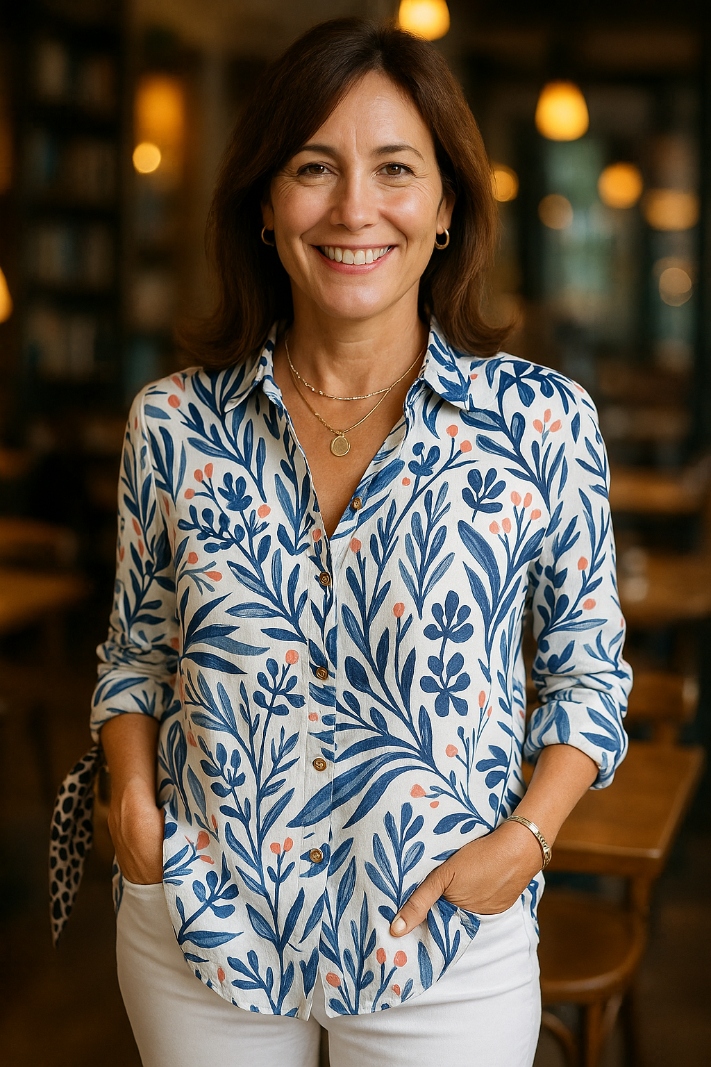 Natalie™ | MAËLI Cotton Blouse