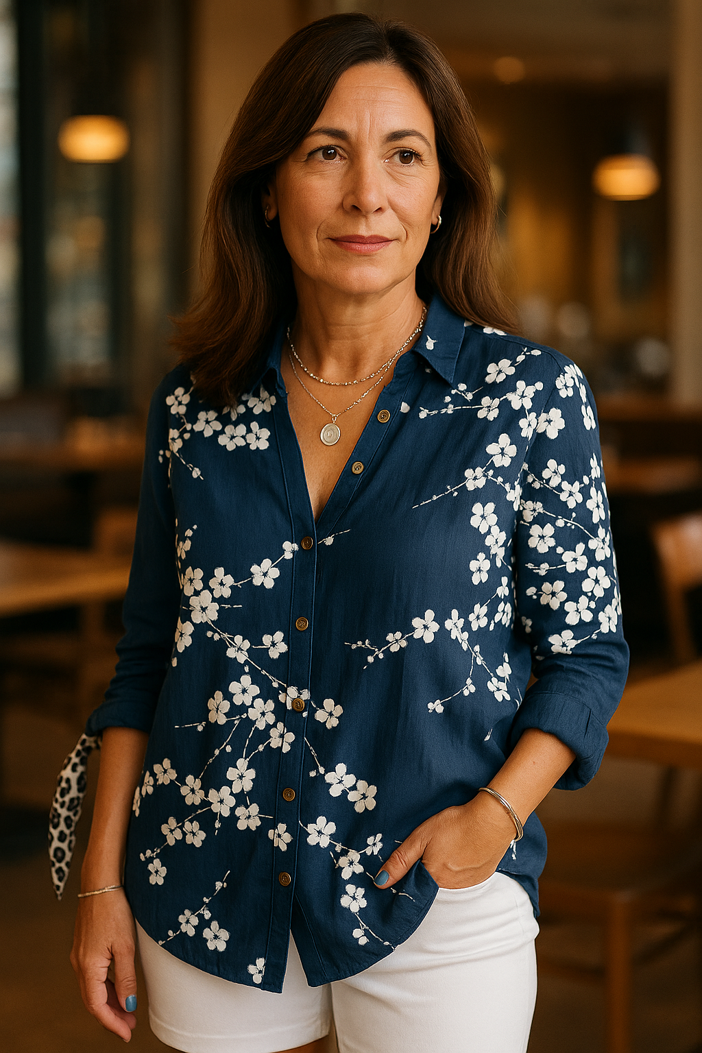 Natalie™ | MAËLI Cotton Blouse