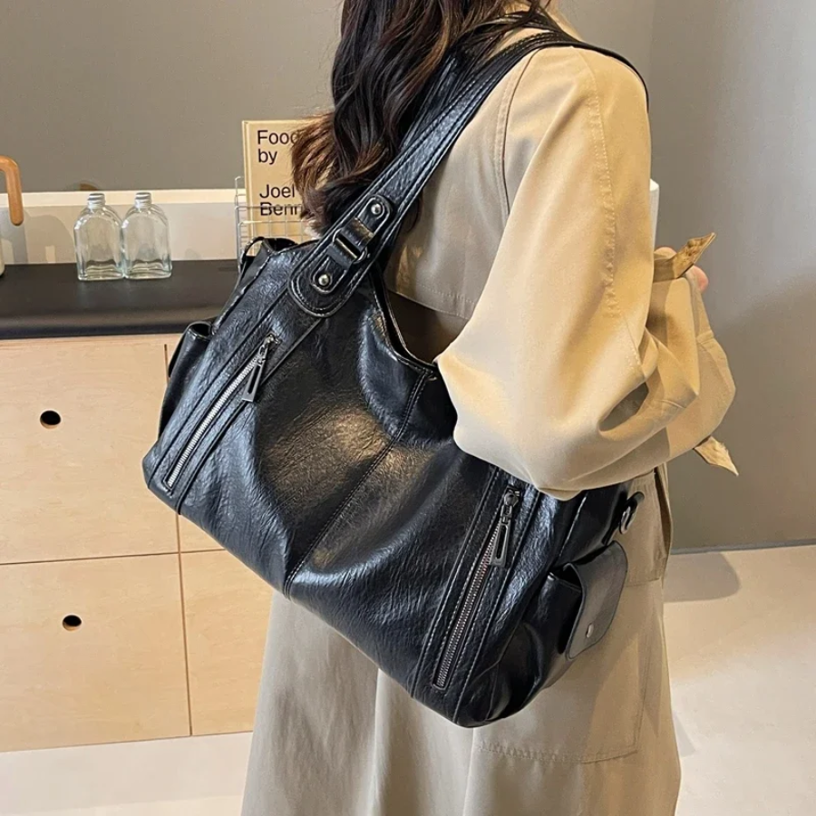 Kaylee™ | Dual Zipper Shoulder Bag