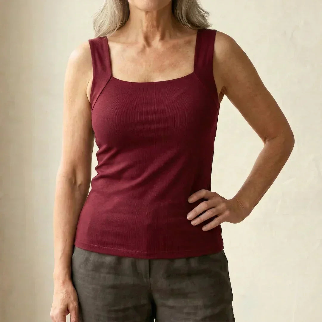 Jade™ | Built-In Comfort Bra Tank Top