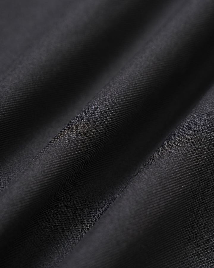 Black A-Line Belted Midi Dress