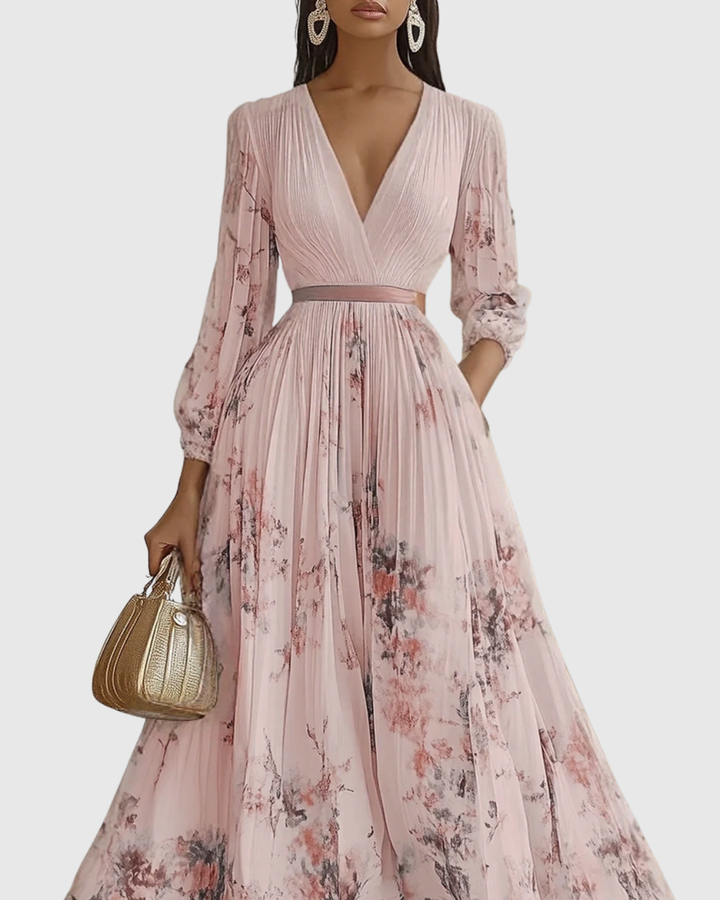 Emily™ | Elegant Pleated Maxi Dress