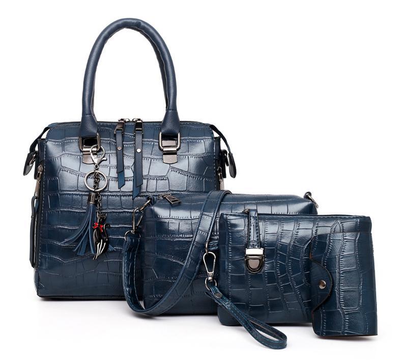 Madison™ | 4-Piece Crocodile Pattern Handbag