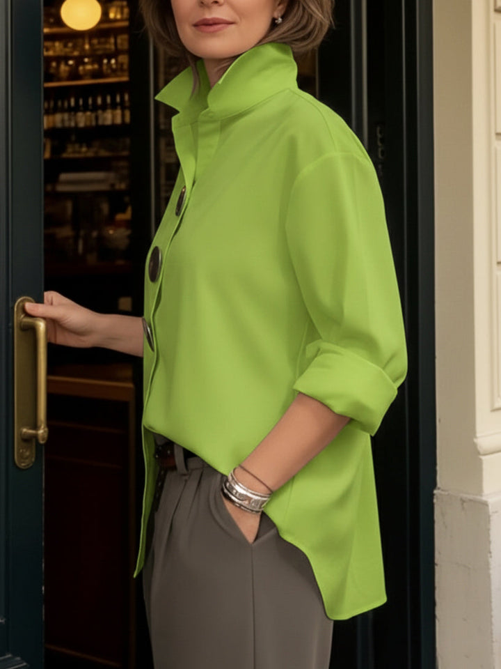 Sadie™ | Statement Button Collar Blouse