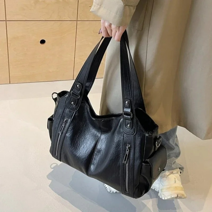 Kaylee™ | Dual Zipper Shoulder Bag