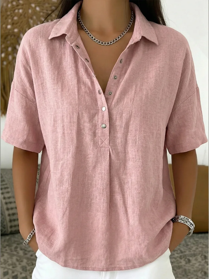 Hailey™ | Elegant Collared Blouse