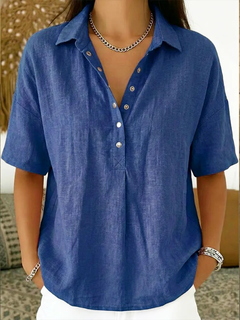 Hailey™ | Elegant Collared Blouse
