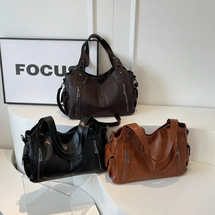 Kaylee™ | Dual Zipper Shoulder Bag