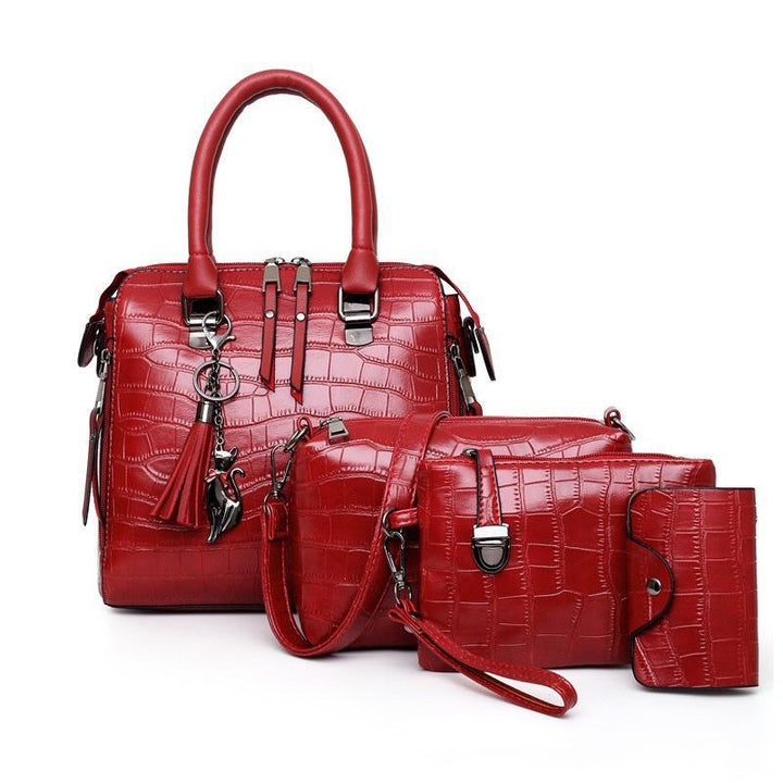 Madison™ | 4-Piece Crocodile Pattern Handbag