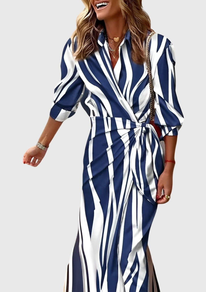 Violet™ | Elegant Wrap Dress With Print