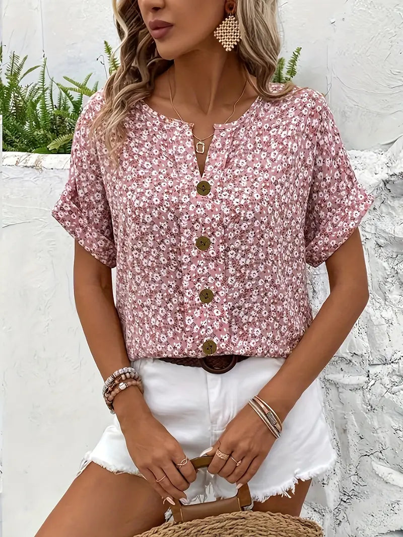 Isabelle™ | Elegant Summer Floral Top