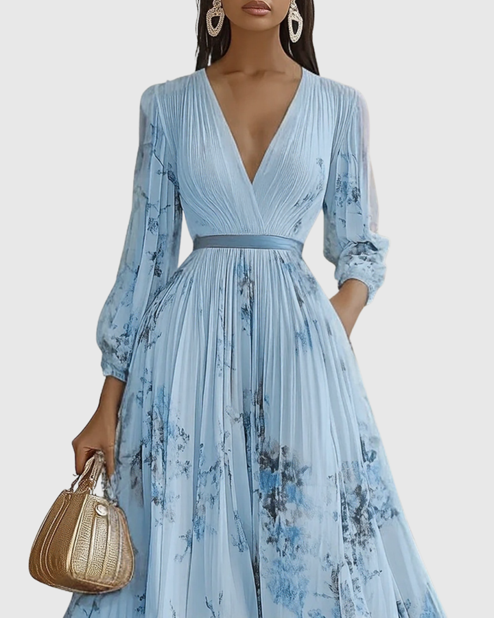 Emily™ | Elegant Pleated Maxi Dress