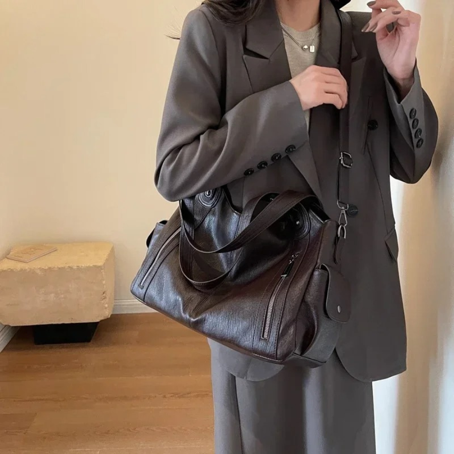 Kaylee™ | Dual Zipper Shoulder Bag