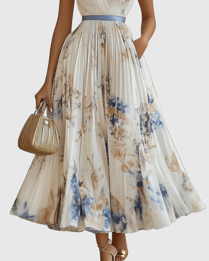 Emily™ | Elegant Pleated Maxi Dress