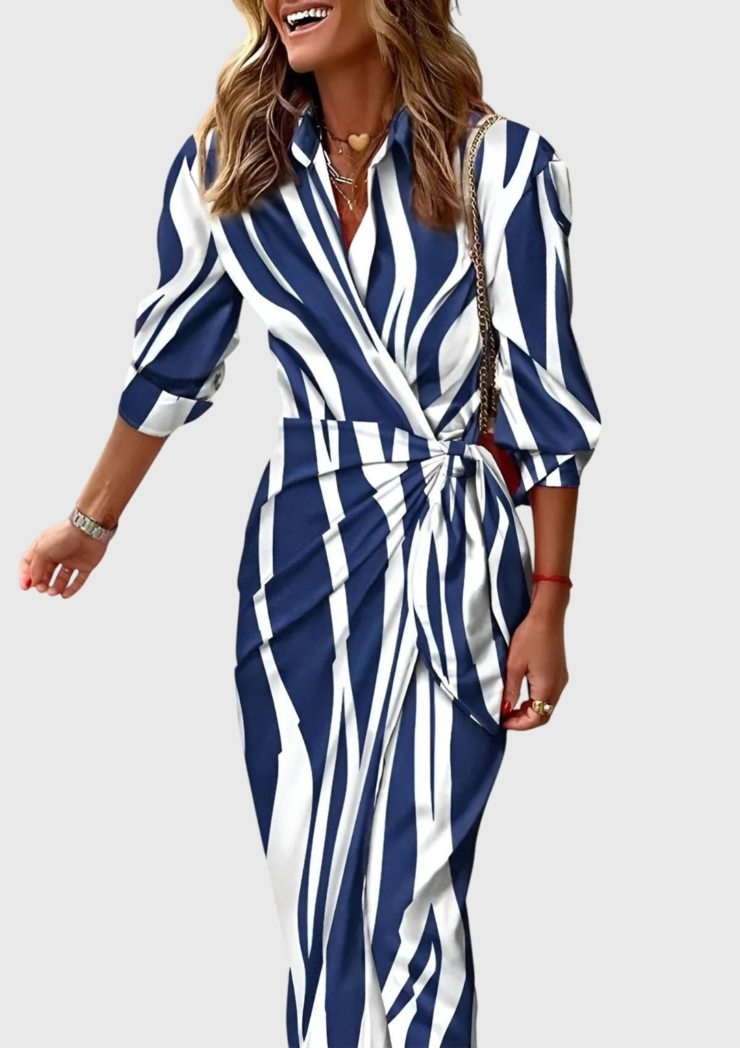 Violet™ | Elegant Wrap Dress With Print