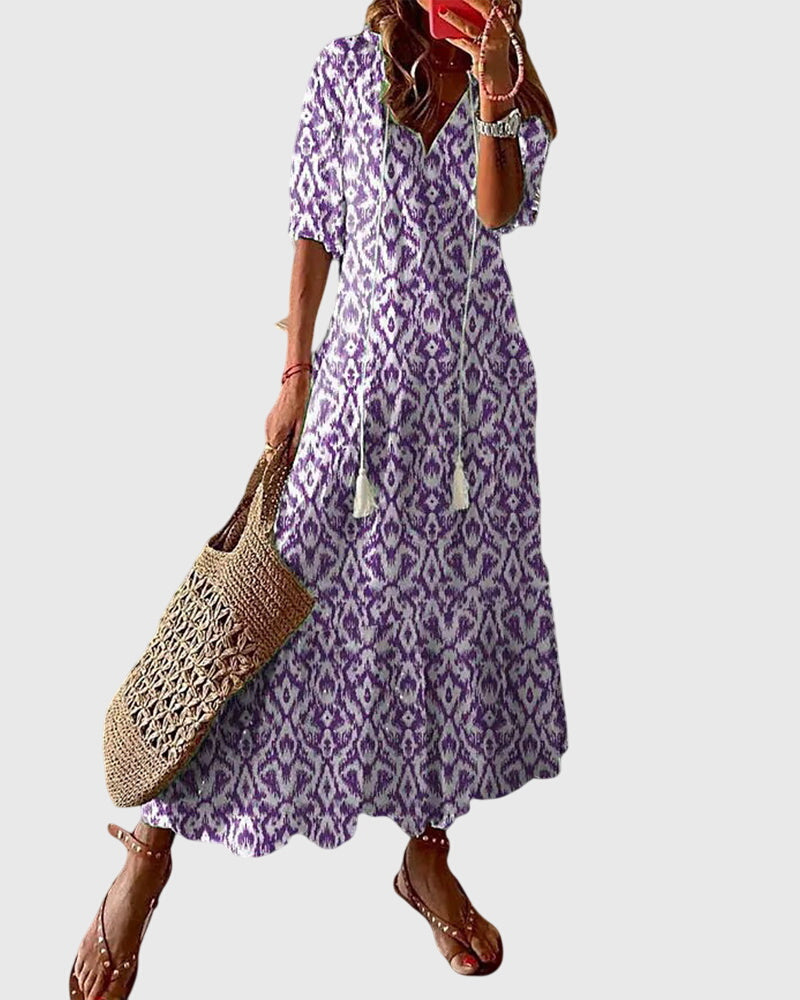 Addison™ | Boho Vintage Summer Dress