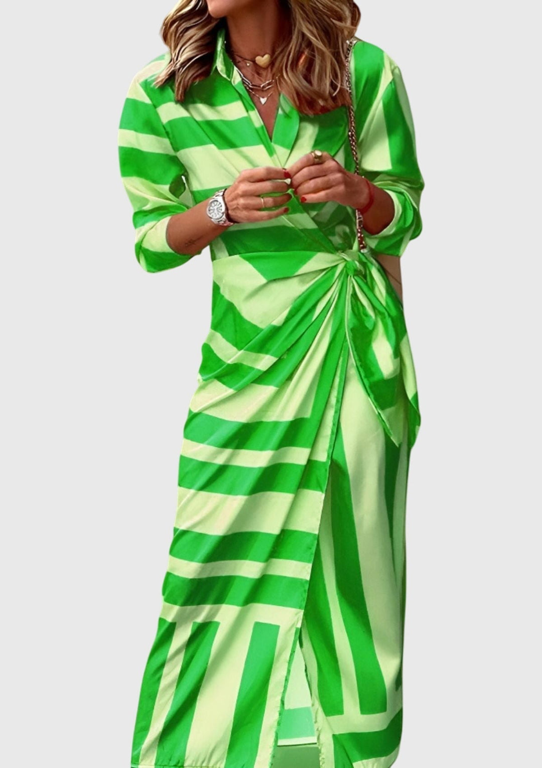 Violet™ | Elegant Wrap Dress With Print