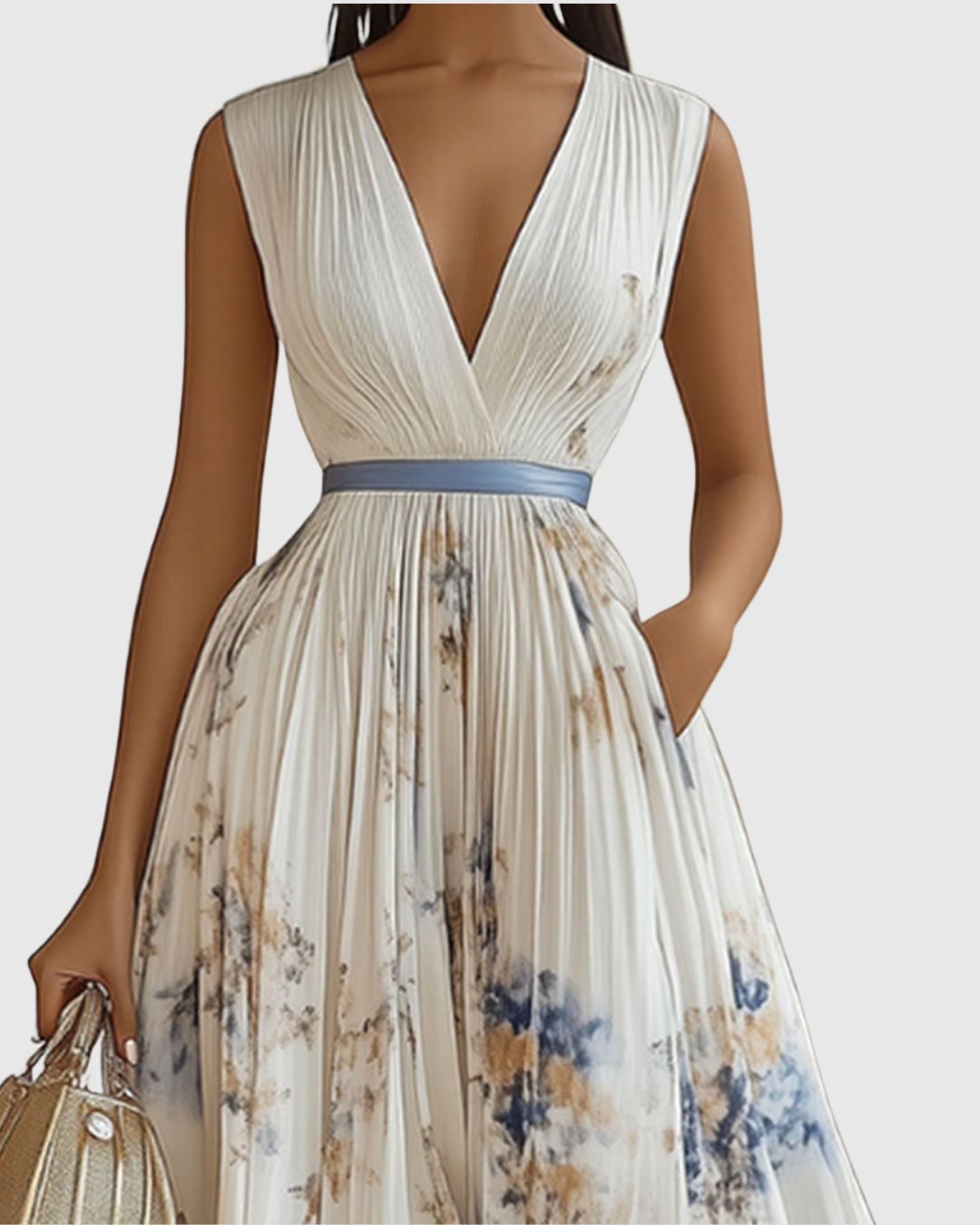 Emily™ | Elegant Pleated Maxi Dress
