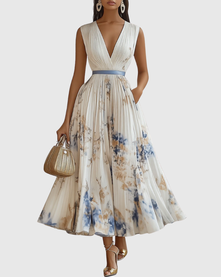 Emily™ | Elegant Pleated Maxi Dress