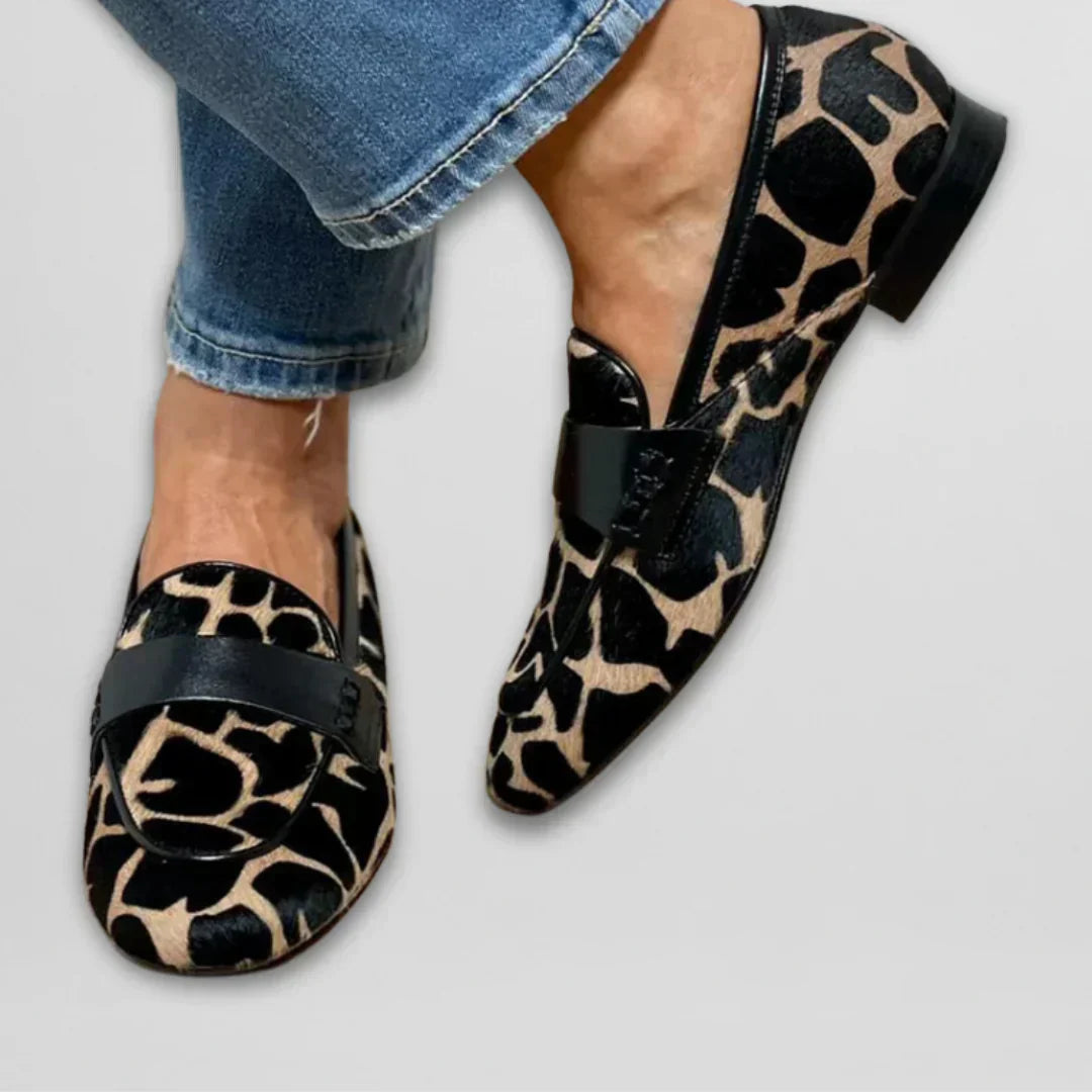 Nora™ | Leopard Moccasin Loafer