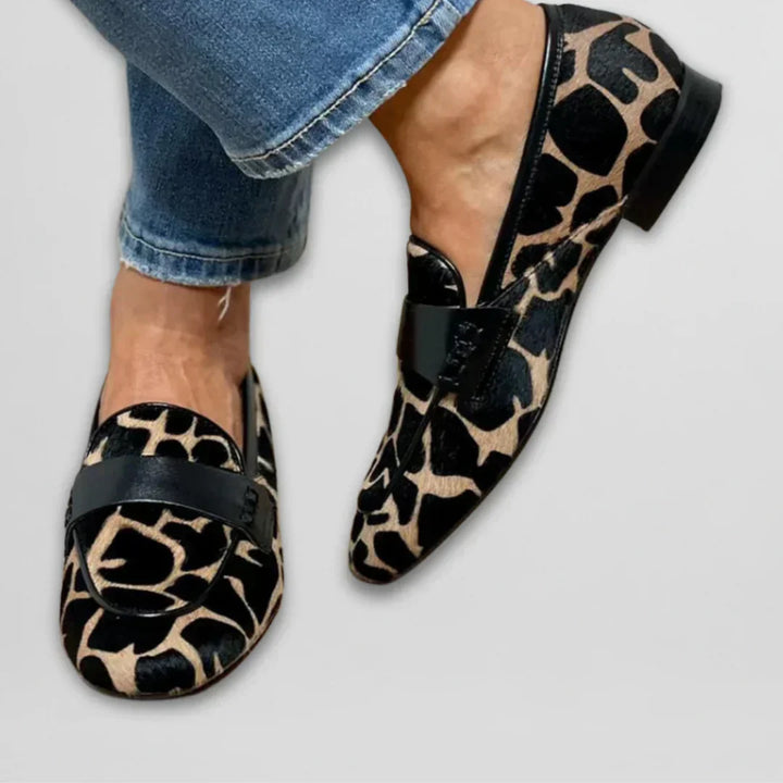 Nora™ | Leopard Moccasin Loafer