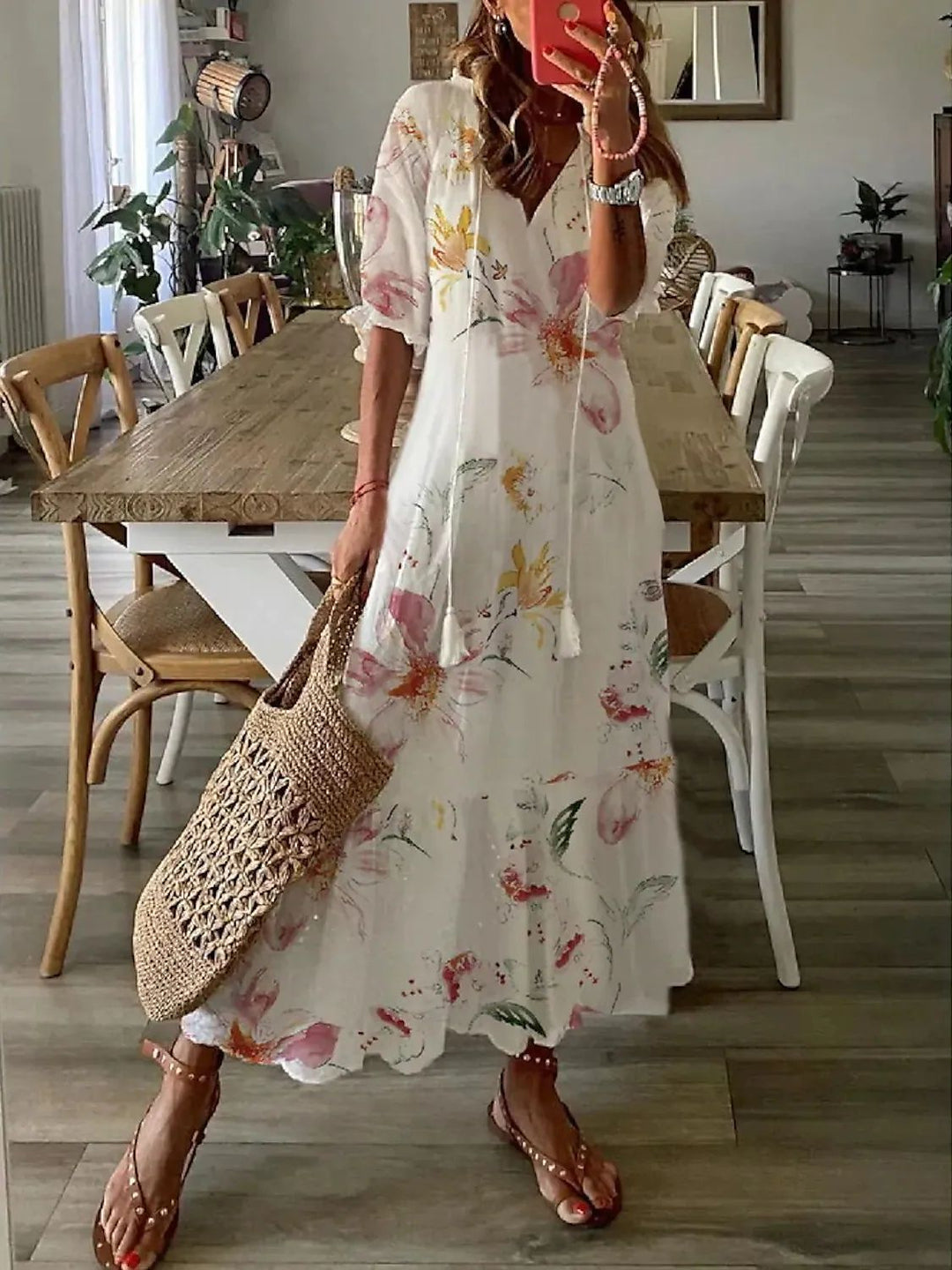 Mikah Boho Floral Dress