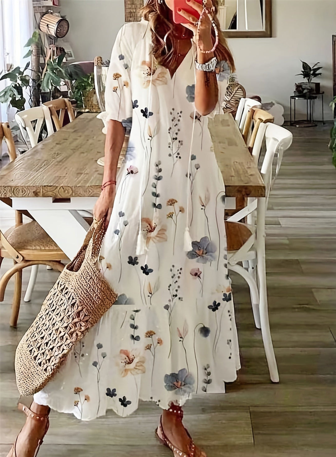 Mikah Boho Floral Dress