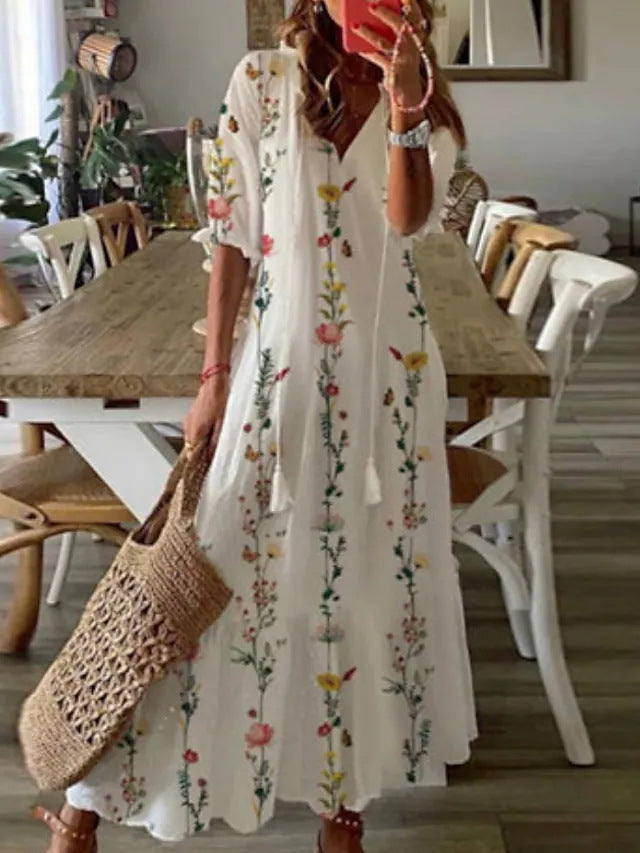 Mikah Boho Floral Dress