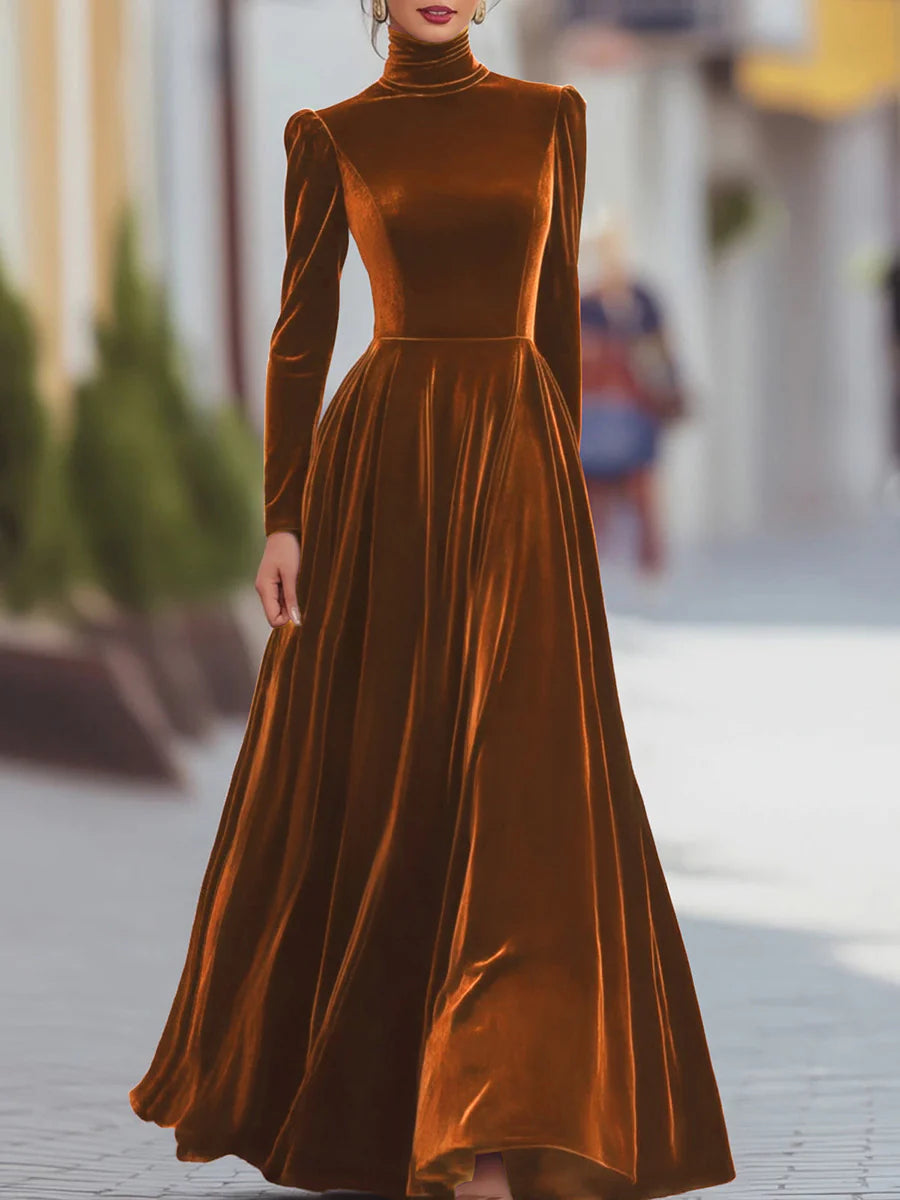 Terrie™ Elegant Velvet Dress