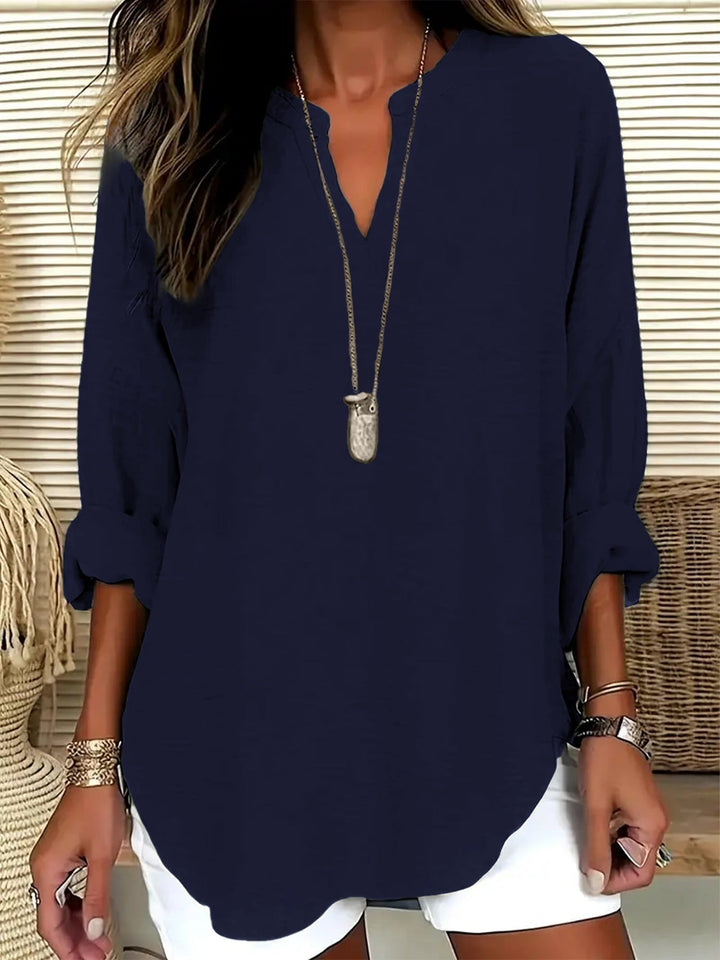 Natalie™ | Élara Linen Blouse