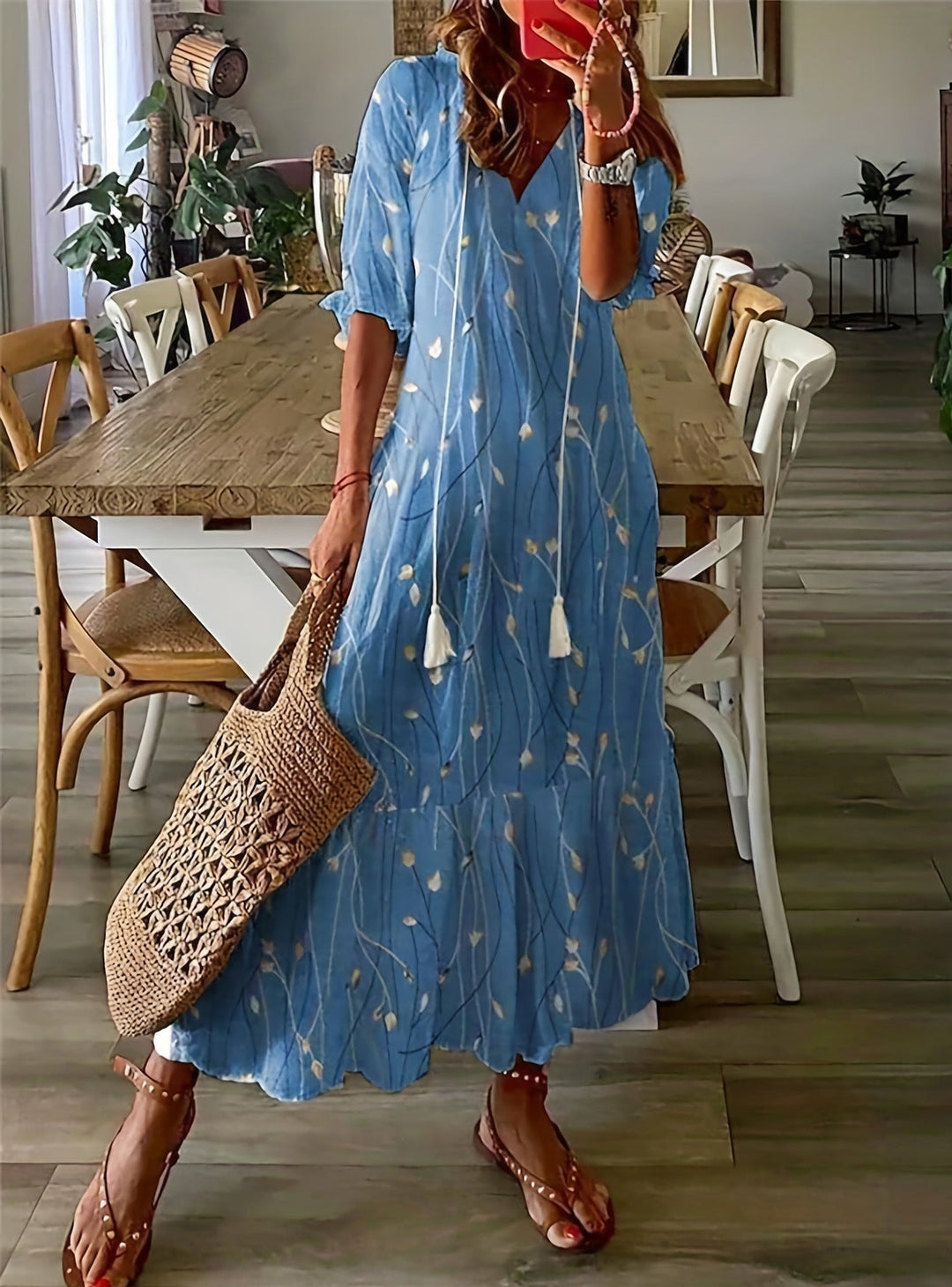 Mikah Boho Floral Dress