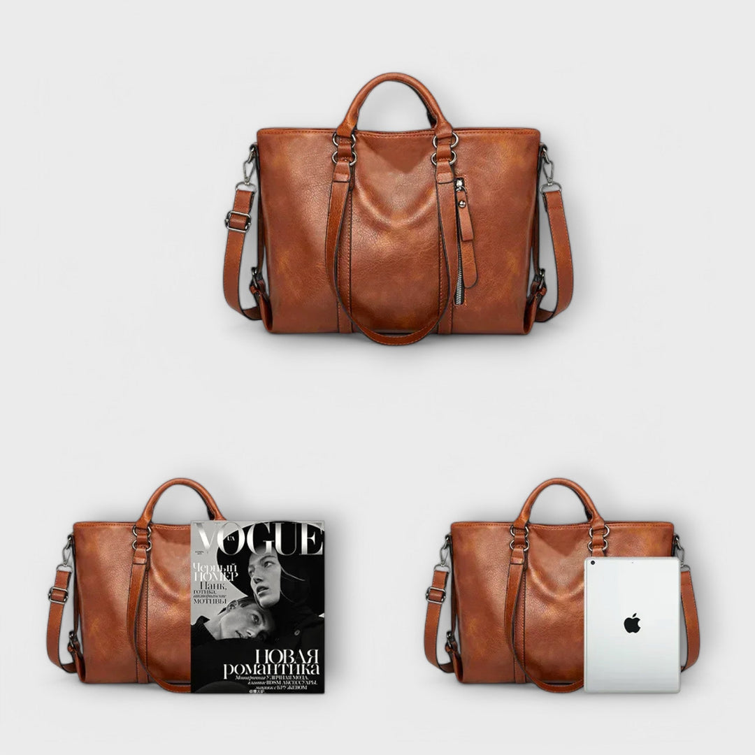 Camille™ | Olivia Large Leather Bag