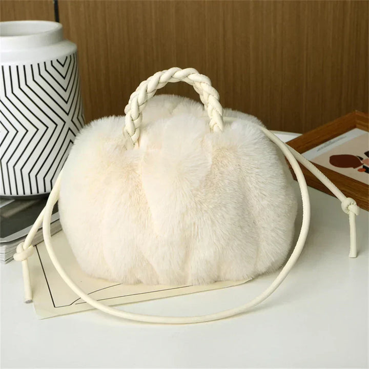 Emily™ | Plush Pumpkin Shoulder Tote