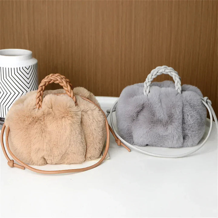 Emily™ | Plush Pumpkin Shoulder Tote