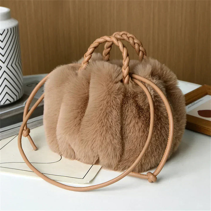 Emily™ | Plush Pumpkin Shoulder Tote