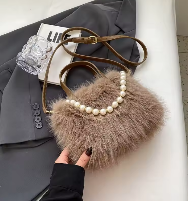 Amelia™ | Faux Fur Crossbody Bag
