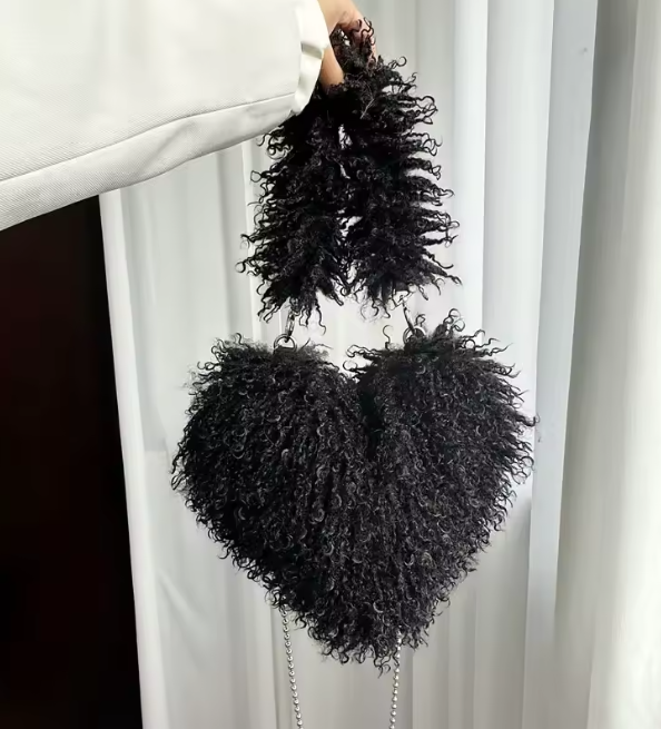 Aaliyah™ | Heart Plush Crossbody Bag