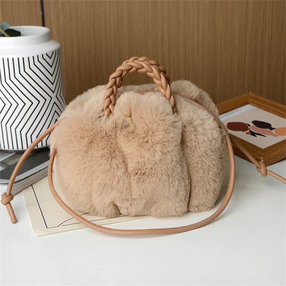 Emily™ | Plush Pumpkin Shoulder Tote