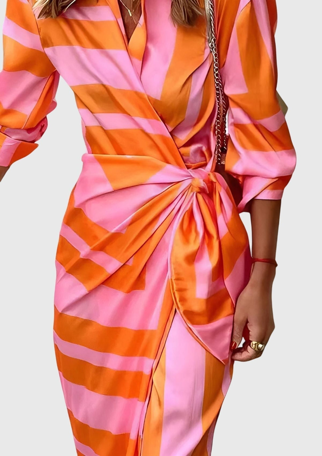 Violet™ | Elegant Wrap Dress With Print